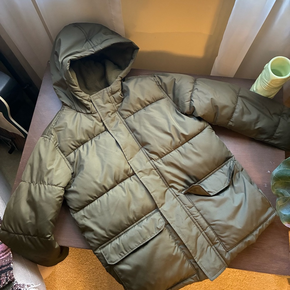Old Navy Kids Green Hooded Jacket